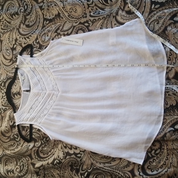 Fundamental Things sleeveless top blouse size S color white - Picture 11 of 14